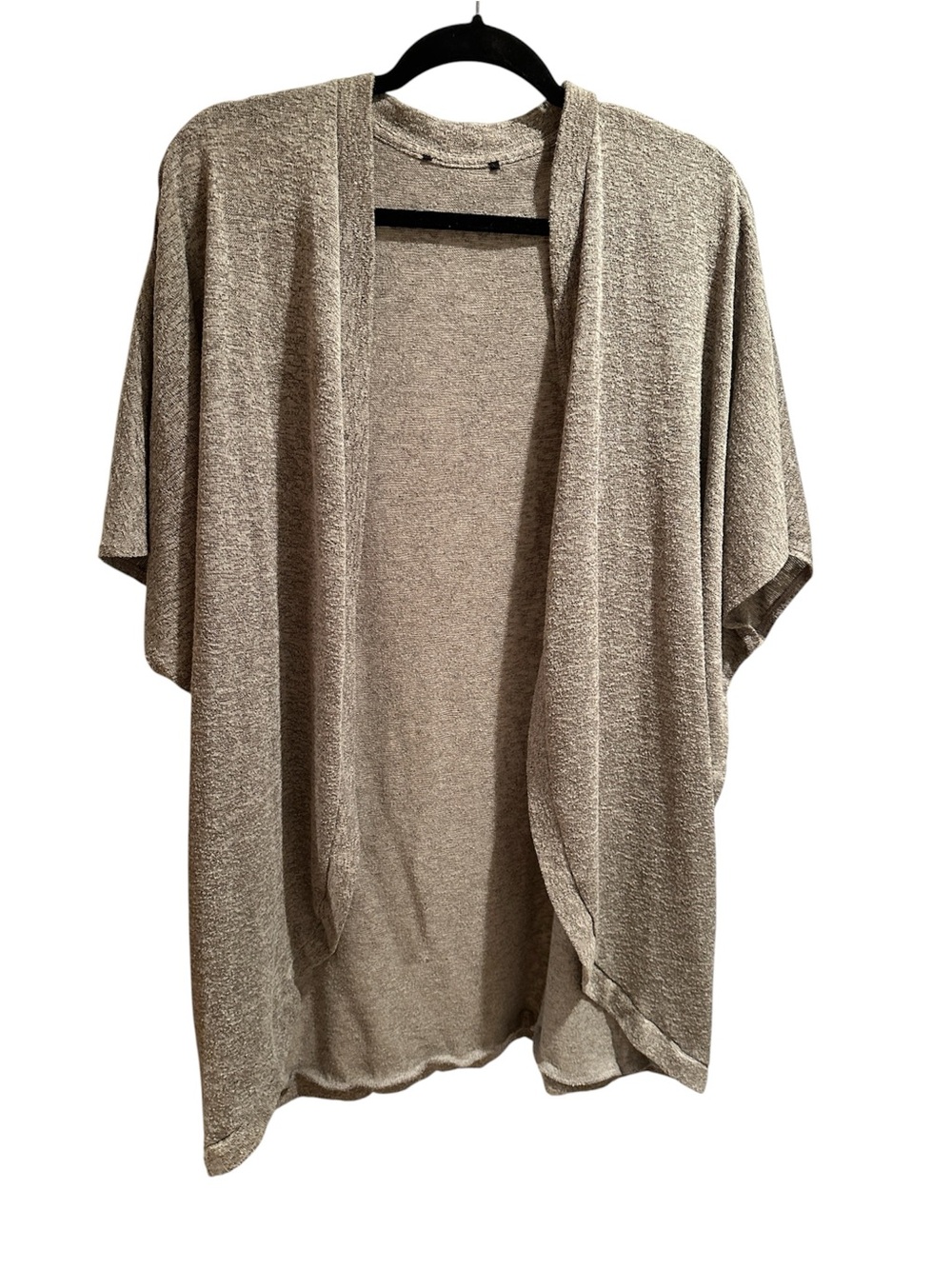 Light Gray Open-Front Women's Cardigan Sweater